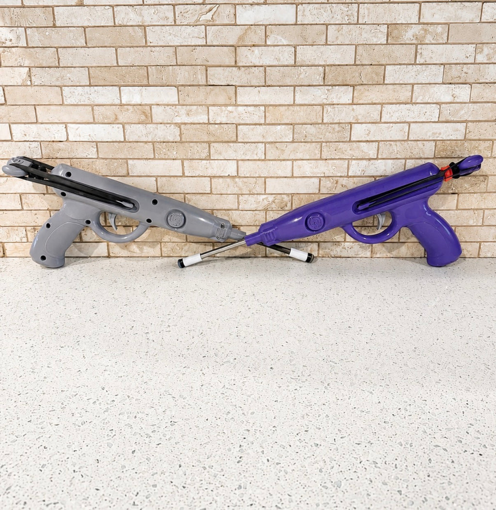 G3 Cue Gun Set of 2 Gunmetal Gray & Royal Purple Pool Cue Shooter Billiards